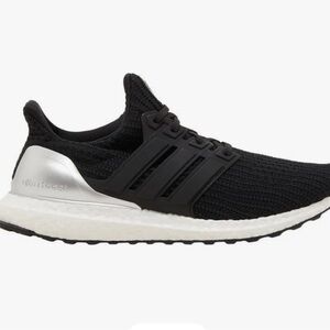 Adidas Women’s Black and Silver Athletic Shoes